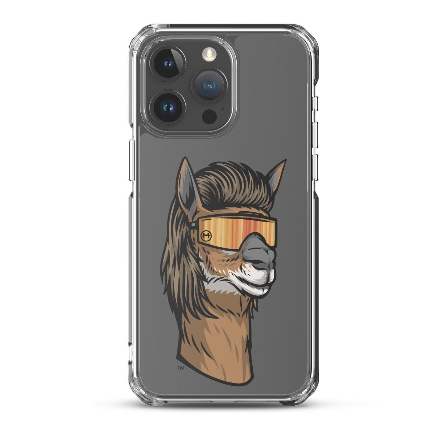 Llama Mullet iPhone Case - Clear