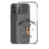 Deer Mullet Motto iPhone Case - Clear