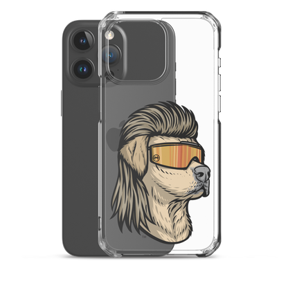 Yellow Lab Mullet iPhone Case - Clear