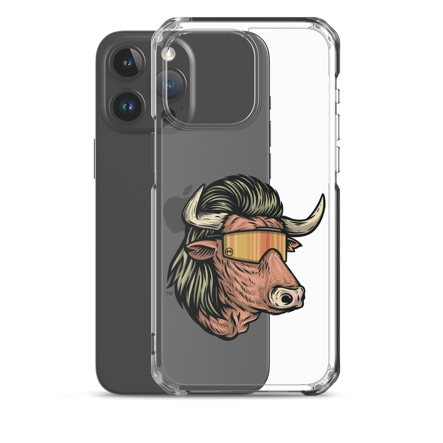 Bull Mullet iPhone Case - Clear