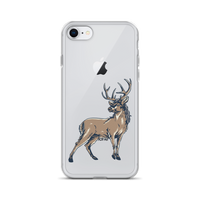 Deer Mullet Standing iPhone® Case - Clear