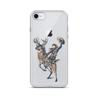 Deer Mullet Cowboy iPhone® Case - Clear