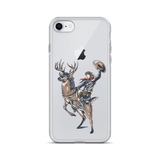 Deer Mullet Cowboy iPhone® Case - Clear