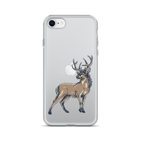 Deer Mullet Standing iPhone® Case - Clear