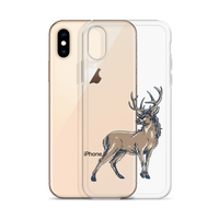 Deer Mullet Standing iPhone® Case - Clear