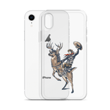 Deer Mullet Cowboy iPhone® Case - Clear