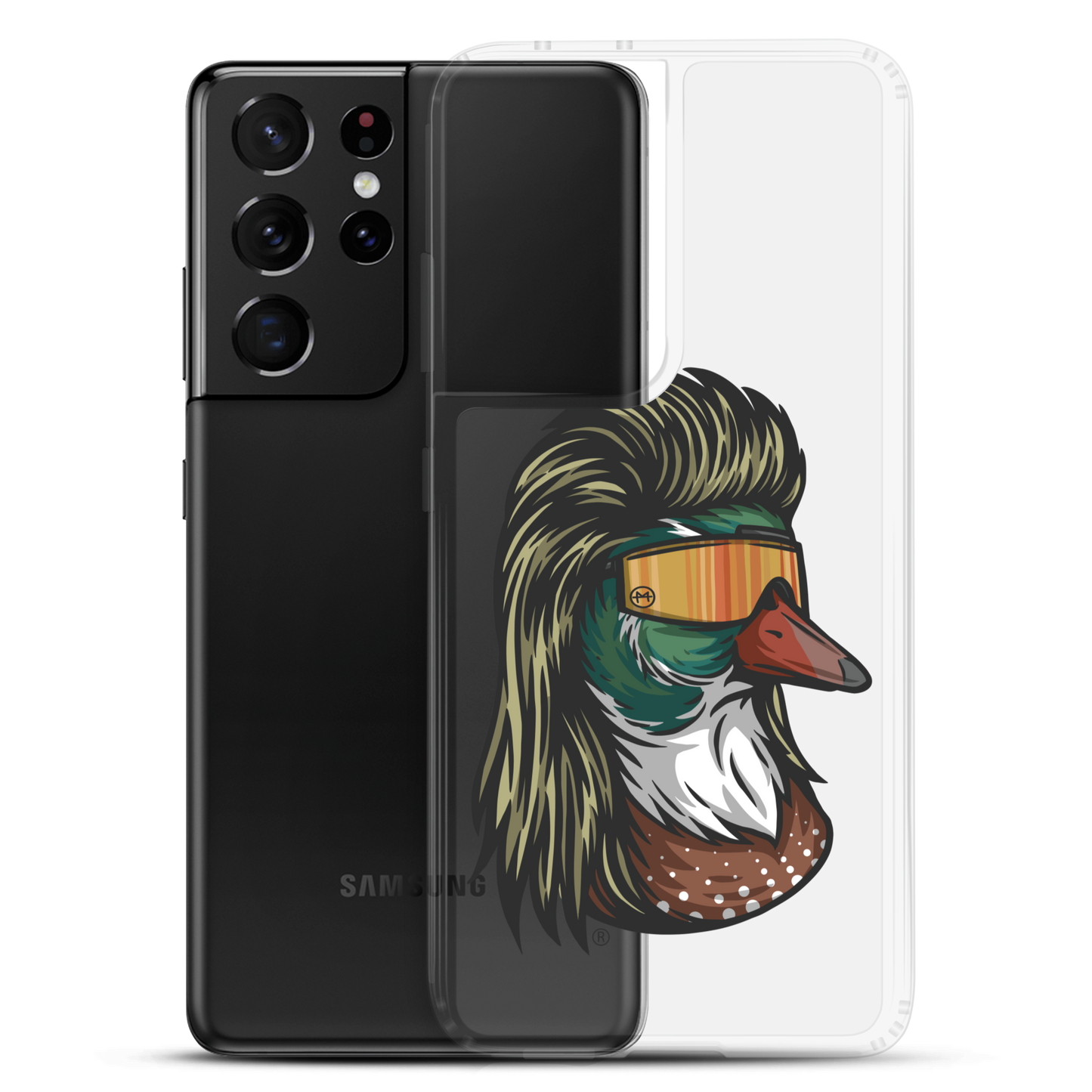 Duck Mullet Samsung Case - Clear