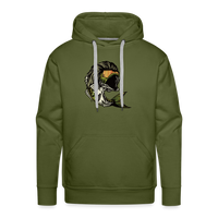 Bass Mullet Premium Hoodie - olive green