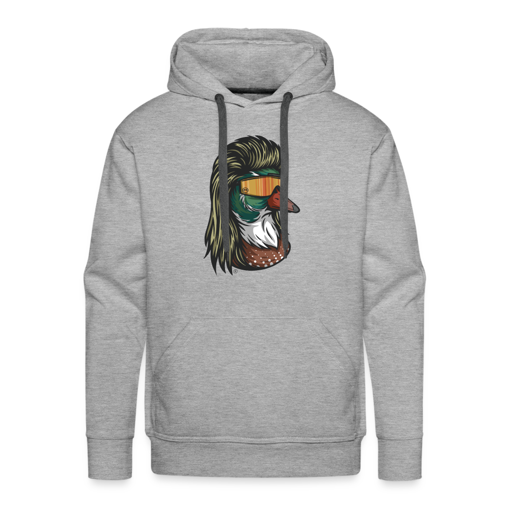 Duck Mullet Premium Hoodie - heather grey
