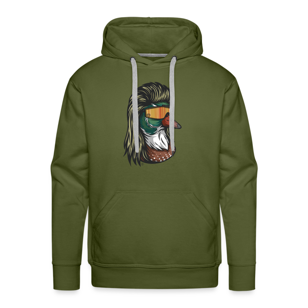 Duck Mullet Premium Hoodie - olive green