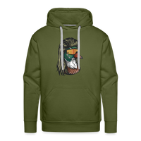 Duck Mullet Premium Hoodie - olive green