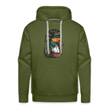 Duck Mullet Premium Hoodie - olive green