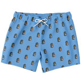 Duck Mullet Men's Swim Trunks - Blue