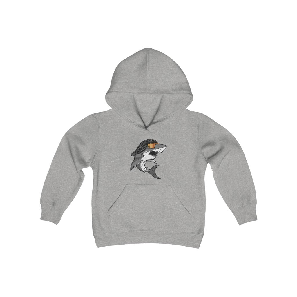 Shark Mullet Youth Hoodie