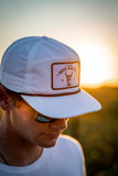 Deer Mullet Brand Rope Hat - White/Black