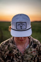 Deer Mullet Brand Rope Hat - White/Black