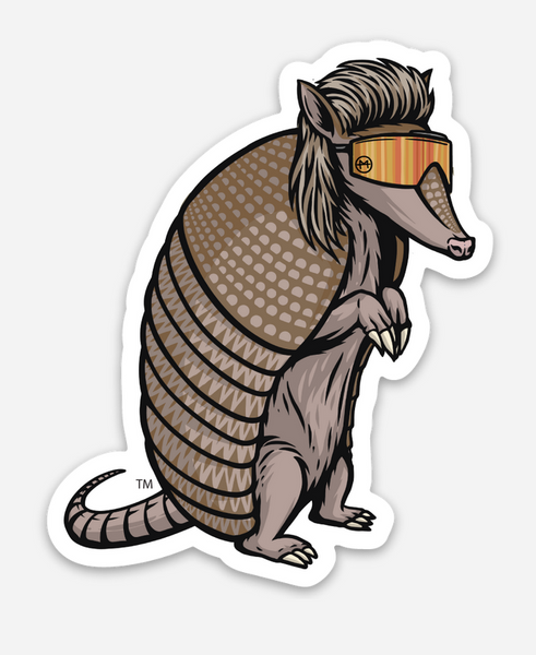 Armadillo Mullet Sticker