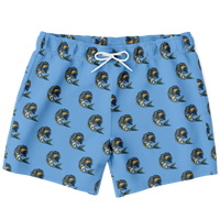 Bass Mullet Men's Swim Trunks - Blue