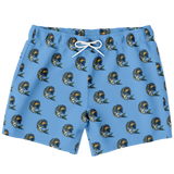 Bass Mullet Men's Swim Trunks - Blue