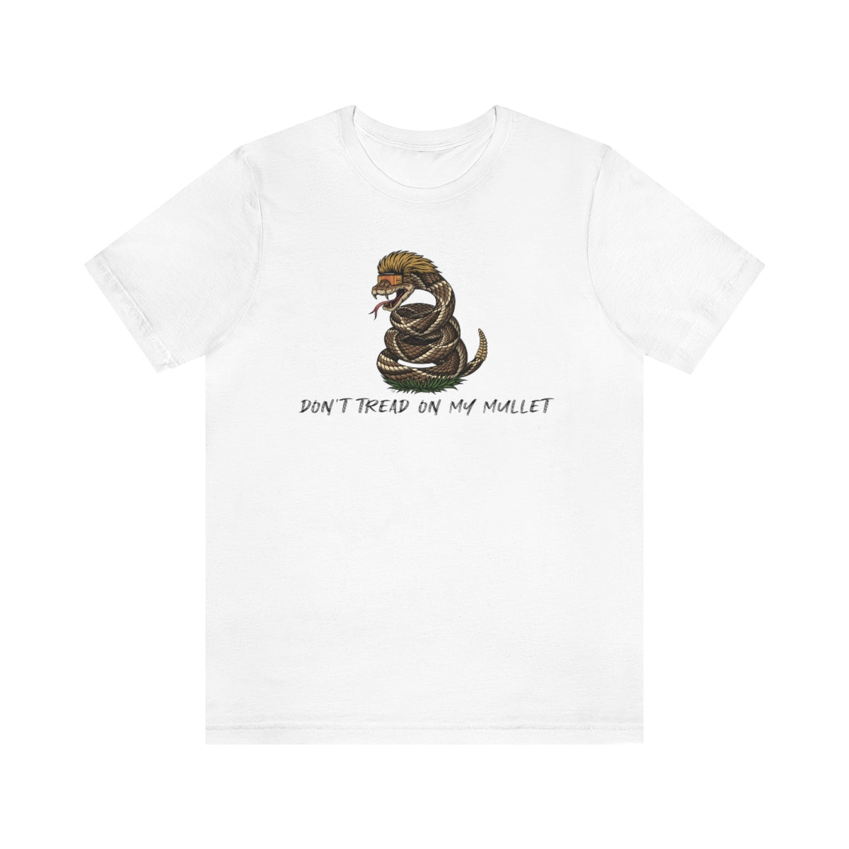 Don't Tread on My Mullet- Rattlesnake Mullet Premium Tee