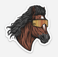 Horse Mullet Sticker