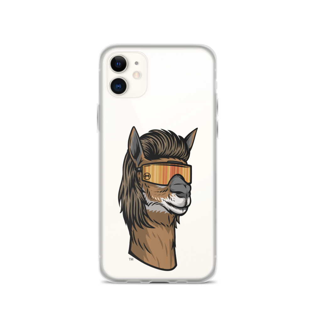 Llama Mullet iPhone Case - Clear