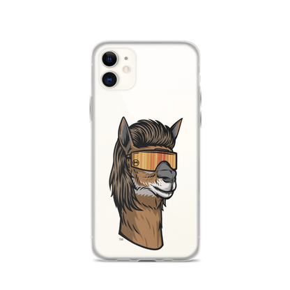 Llama Mullet iPhone Case - Clear