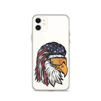 Eagle Mullet USA iPhone Case - Clear