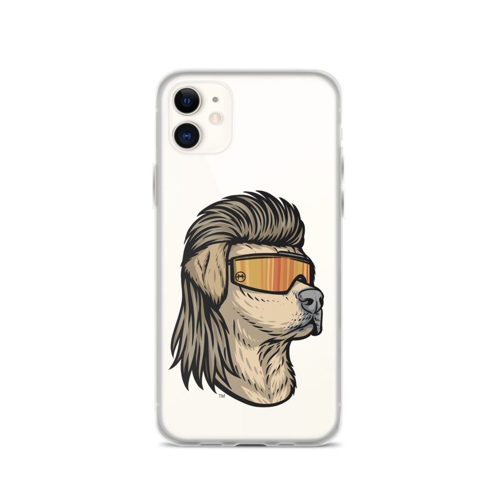 Yellow Lab Mullet iPhone Case - Clear