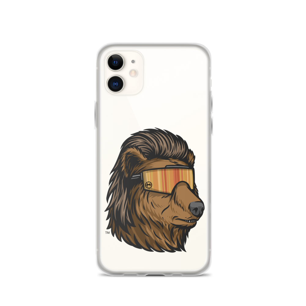 Bear Mullet iPhone Case - Clear