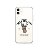 Deer Mullet Motto iPhone Case - Clear