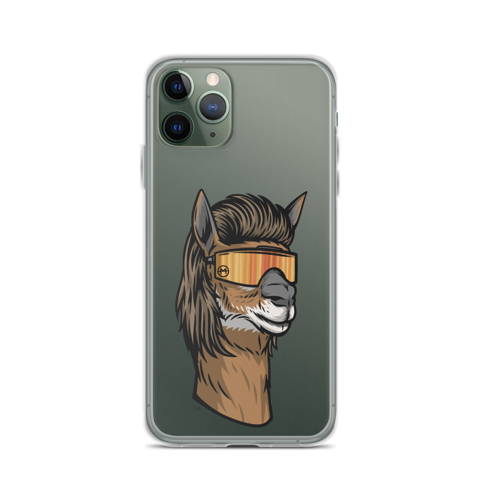 Llama Mullet iPhone Case - Clear
