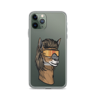 Llama Mullet iPhone Case - Clear