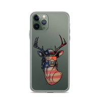 Deer Mullet USA 2.0 iPhone Case - Clear