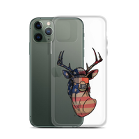 Deer Mullet USA 2.0 iPhone Case - Clear