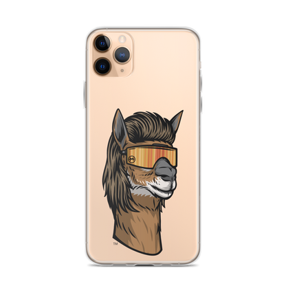 Llama Mullet iPhone Case - Clear