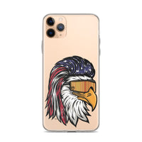 Eagle Mullet USA iPhone Case - Clear