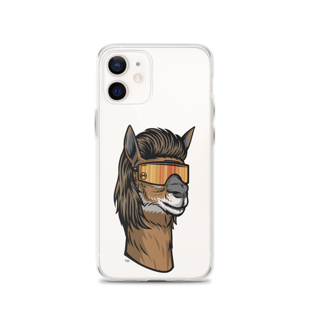 Llama Mullet iPhone Case - Clear