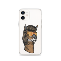 Llama Mullet iPhone Case - Clear