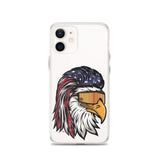 Eagle Mullet USA iPhone Case - Clear