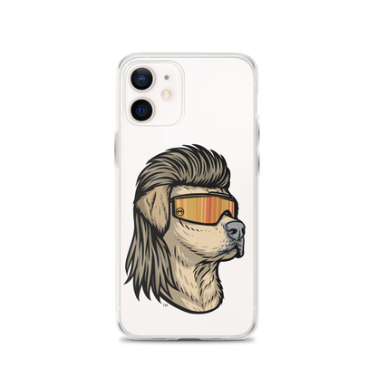 Yellow Lab Mullet iPhone Case - Clear