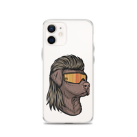 Chocolate Lab Mullet iPhone Case - Clear