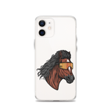 Horse Mullet iPhone Case - Clear