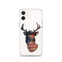 Deer Mullet USA 2.0 iPhone Case - Clear