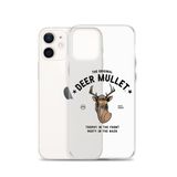 Deer Mullet Motto iPhone Case - Clear