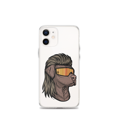 Chocolate Lab Mullet iPhone Case - Clear