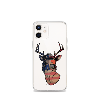 Deer Mullet USA 2.0 iPhone Case - Clear