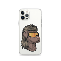 Chocolate Lab Mullet iPhone Case - Clear