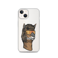 Llama Mullet iPhone Case - Clear