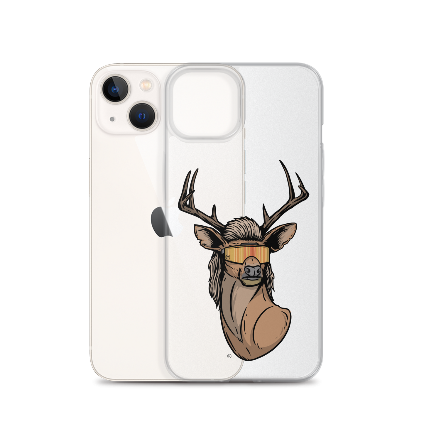 Deer Mullet 2.0 iPhone Case - Clear
